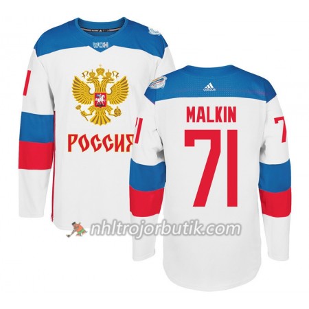 Sovjetunionen Tröja Evgeni Malkin 71 World Cup 2016 Vit Premier